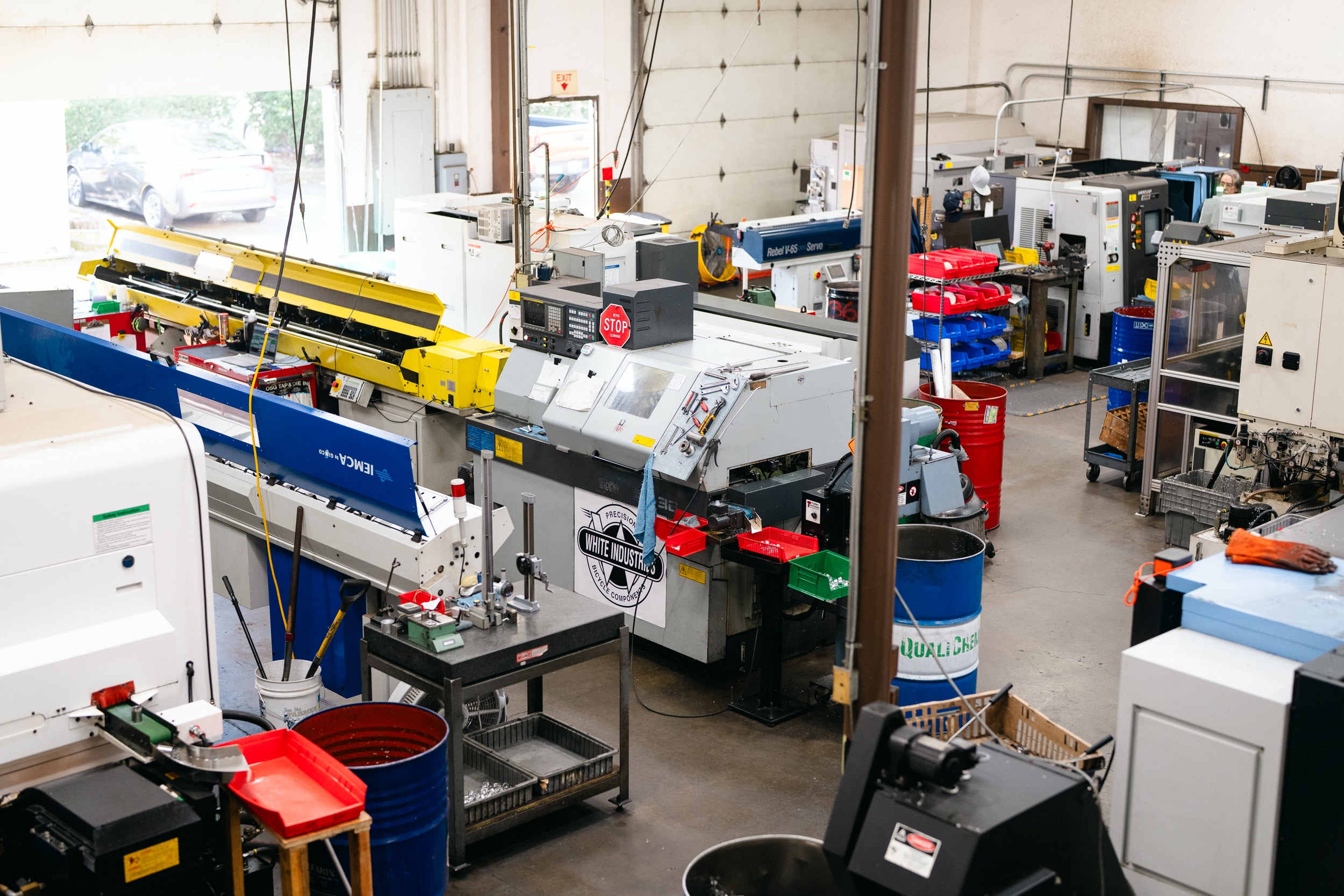 Inside White Industries factory-tour article photo, Petaluma facility