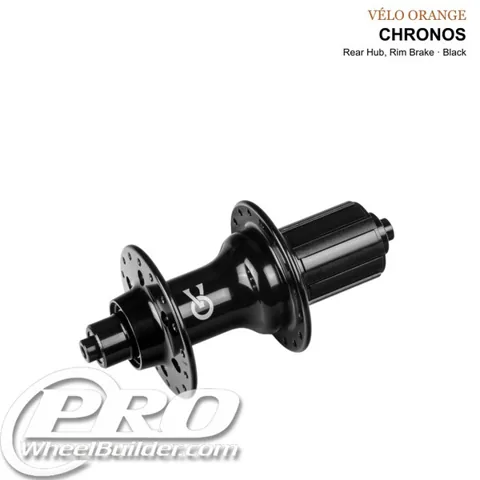 Velo Orange Chronos rear hub in black